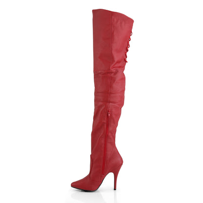 Pleaser Bottes pour femmes LEGEND-8899 Cuir rouge (P)
