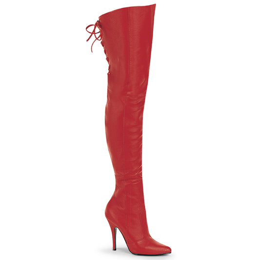 Pleaser Bottes pour femmes LEGEND-8899 Cuir rouge (P)