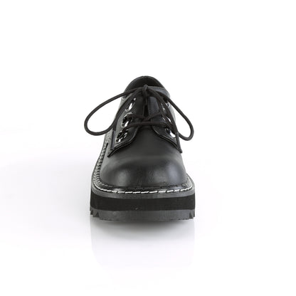 DemoniaCult Womens Pumps LILITH-99 Blk Vegan Leather