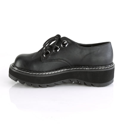 DemoniaCult Womens Pumps LILITH-99 Blk Vegan Leather