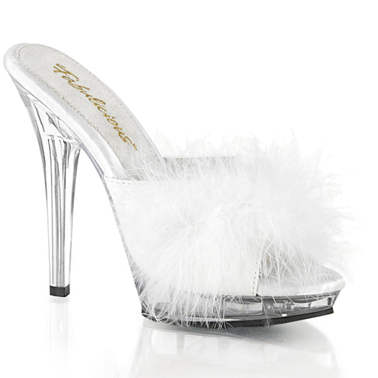 Fabulicious Sandales pour femmes LIP-101-8 QUE SATIN-FUR / CLR
