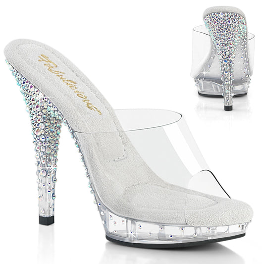 Fabulicious Women's Shoes LIP-101CAS Clr/Slv AB RS