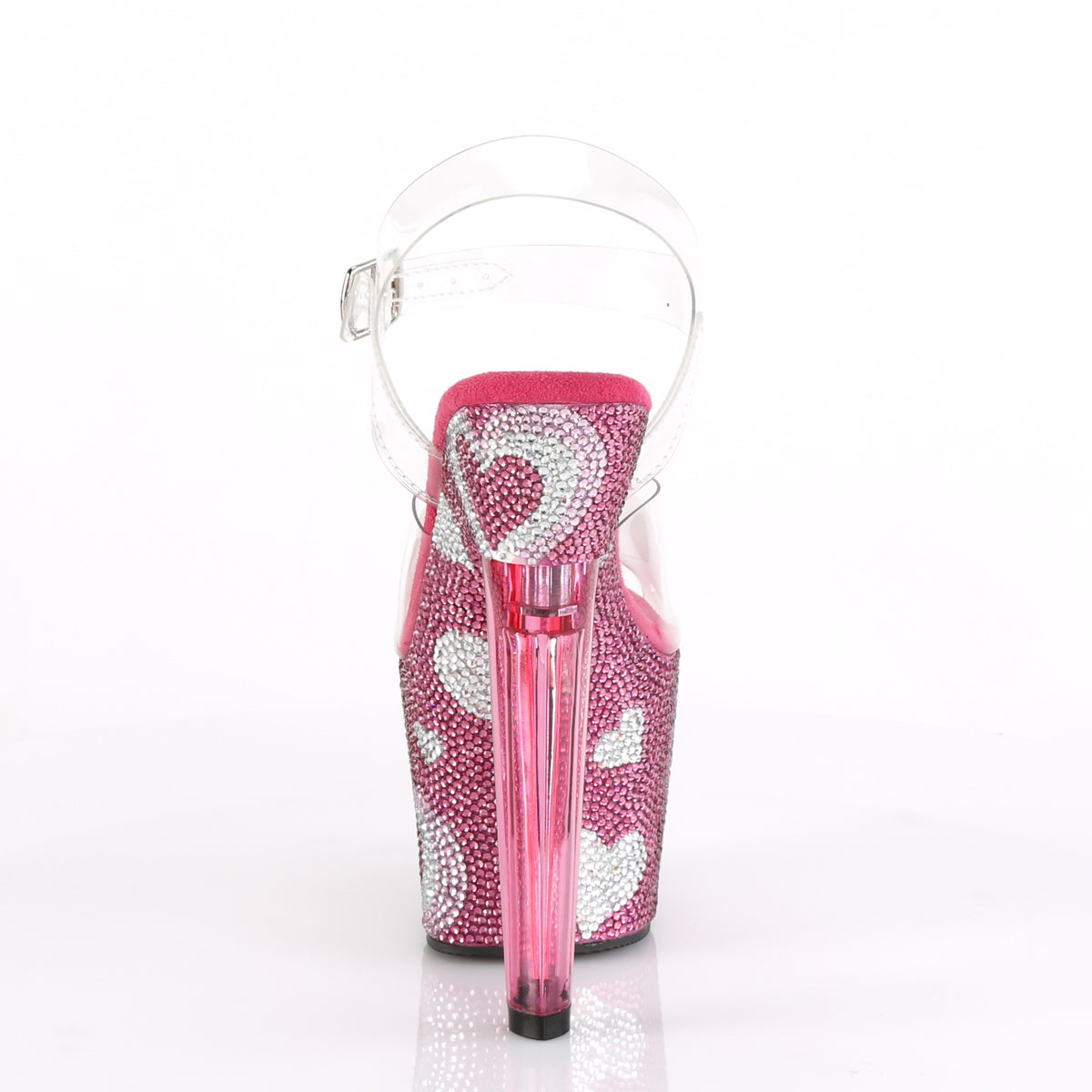 Pleaser Sandales pour femmes LOVESICK-708Heart CLR / h. Rose-wht rs