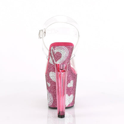 Pleaser Sandales pour femmes LOVESICK-708Heart CLR / h. Rose-wht rs