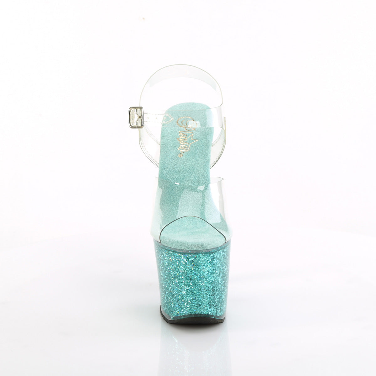 Pleaser   LOVESICK-708SG CLR / Aqua Multi Iridescente Pritters