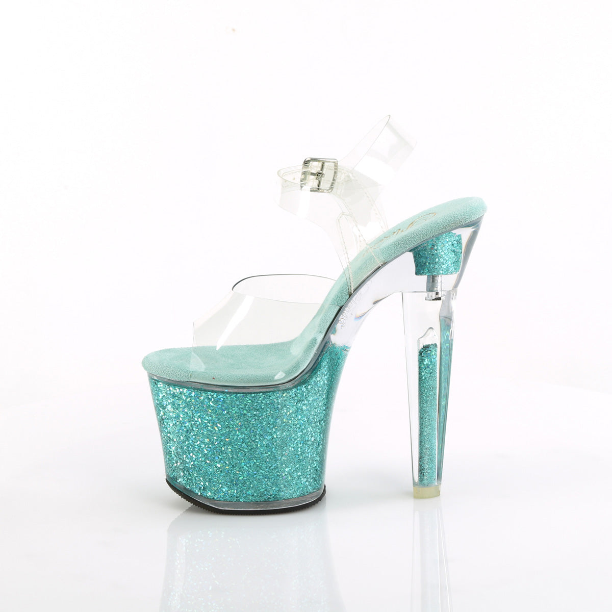 Pleaser   LOVESICK-708SG CLR / Aqua Multi Iridescente Pritters