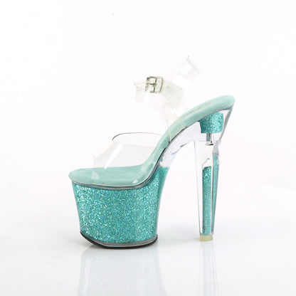 Pleaser   LOVESICK-708SG CLR / Aqua Multi Iridescente Pritters