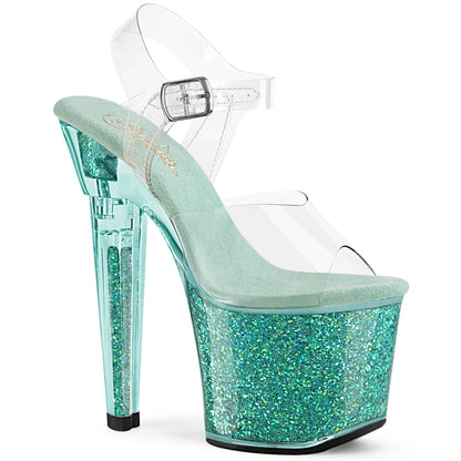 Pleaser   LOVESICK-708SG CLR / Aqua Multi Iridescente Pritters