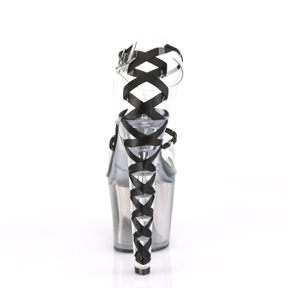 Pleaser Sandales pour femmes LOVESICK-712T CLR-BLK / FADED BLK