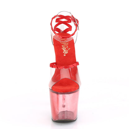 Pleaser Sandales pour femmes LOVESICK-712t CLR-ROUGE / FADED RED