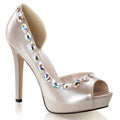 Fabulicious Pompes pour femmes LUMINA-38 Champagne Pat