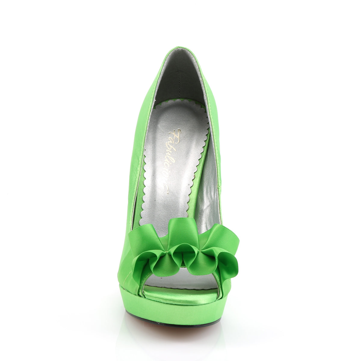 Fabulicious Pompes pour femmes LUMINA-42 satin vert pomme