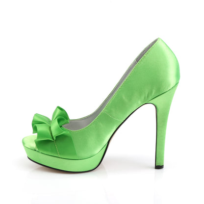 Fabulicious Pompes pour femmes LUMINA-42 satin vert pomme