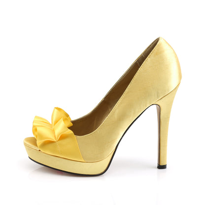Fabulicious Pompes pour femmes LUMINA-42 satin jaune