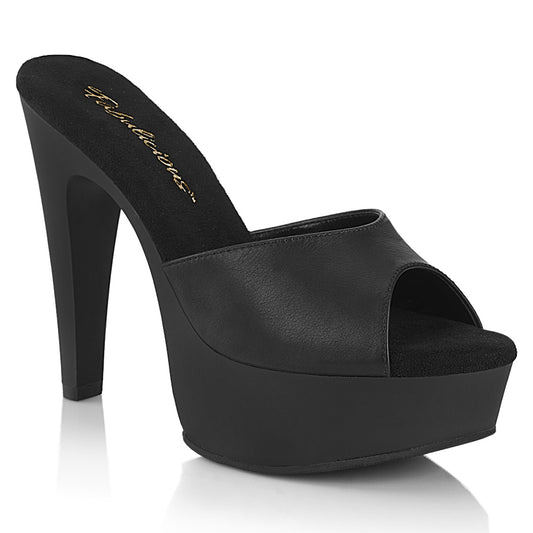 Fabulicious Women's Shoes MARTINI-501 Blk Faux Leather/Blk Matte