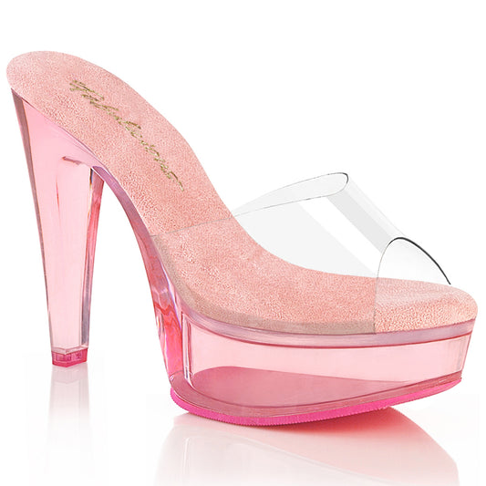 Fabulicious Women's Shoes MARTINI-501 Clr-B. Pink/B. Pink Tinted