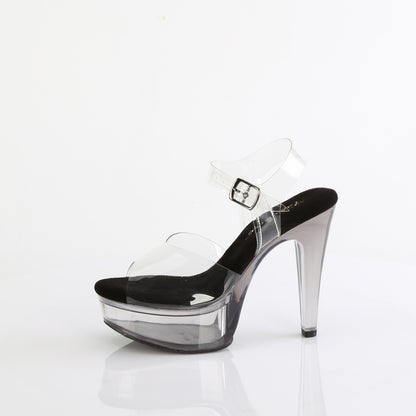 Fabulicious Women's Shoes MARTINI-508 Clr-Blk/Smoke Tinted