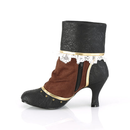 Funtasma Bottes pour femmes MATEY-115 BLK Microfibre brun en PU en détresse