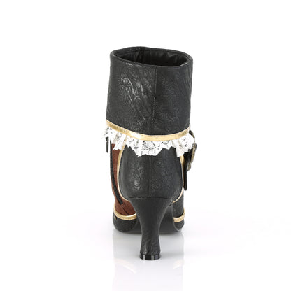 Funtasma Bottes pour femmes MATEY-115 BLK Microfibre brun en PU en détresse
