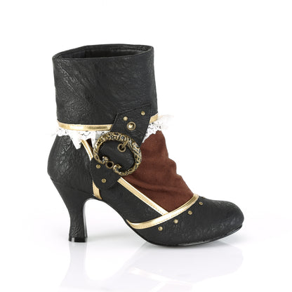 Funtasma Bottes pour femmes MATEY-115 BLK Microfibre brun en PU en détresse
