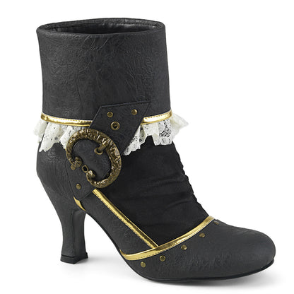 Funtasma Bottes pour femmes MATEY-115 BLK PU-Microfiber en détresse