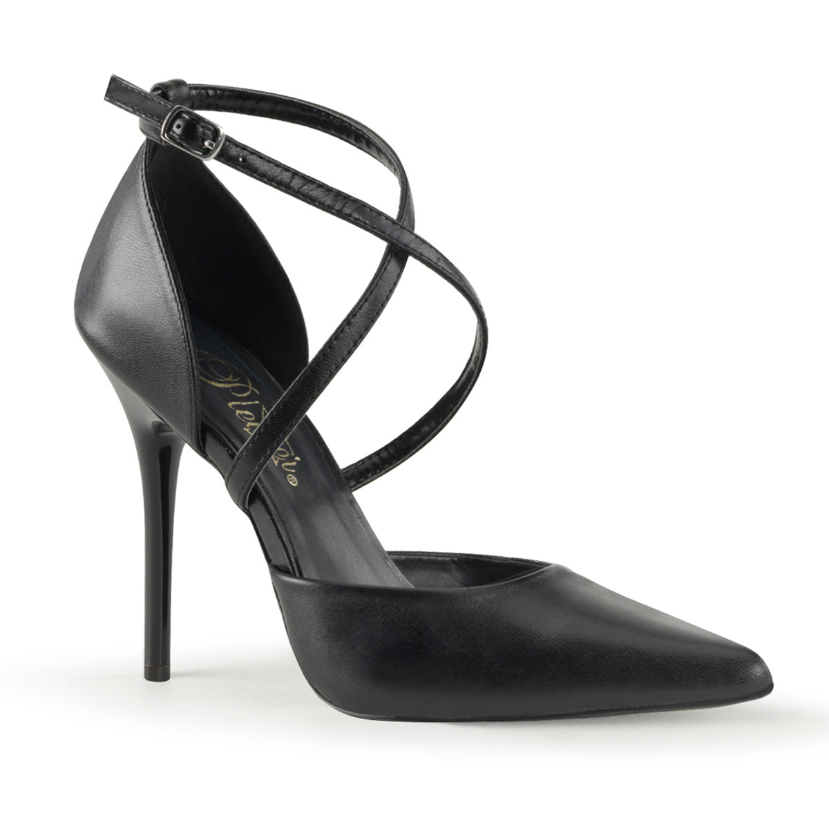 Pleaser Pompes pour femmes MILAN-42 BLK Cuir