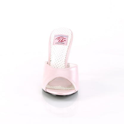 Pin Up Couture Pompes pour femmes MONROE-05 Cuir en faux rose