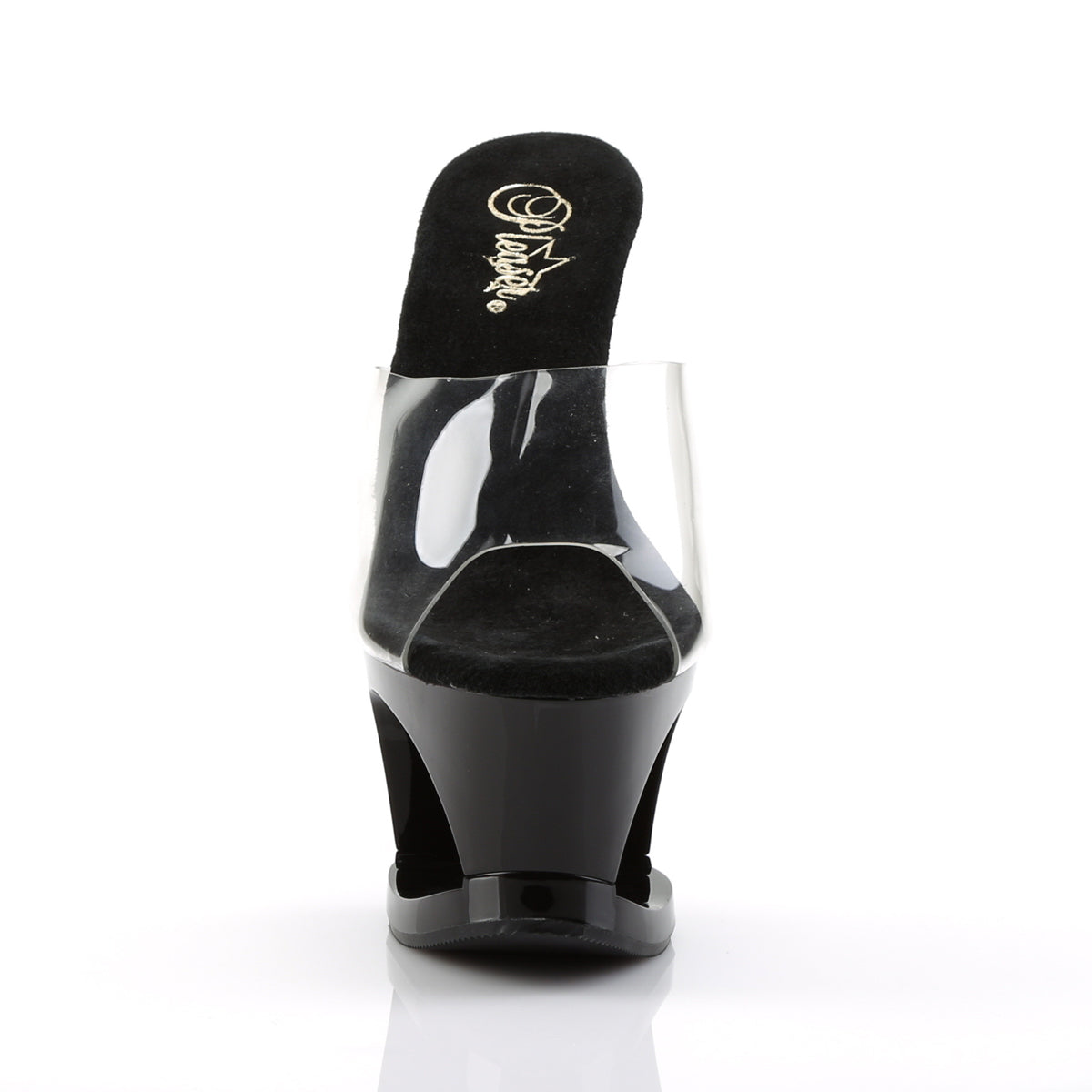 Pleaser Sandales pour femmes MOON-701hrs CLR / BLK-ROUGE
