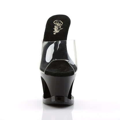 Pleaser Sandales pour femmes MOON-701hrs CLR / BLK-ROUGE
