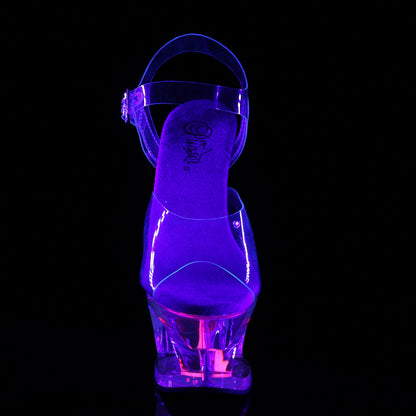 Pleaser Sandales pour femmes MOON-708CAT CLR / CLR-NEON ROSE