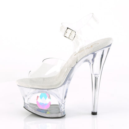 Pleaser Sandales pour femmes MOON-708DIA CLR / CLR