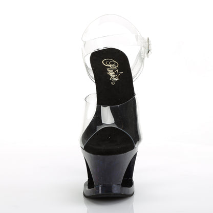 Pleaser Sandales pour femmes MOON-708hsp couleur / hologramme bleu nuit