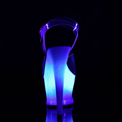 Pleaser Womens Sandals MOON-708MER Clr/Blue Ombre