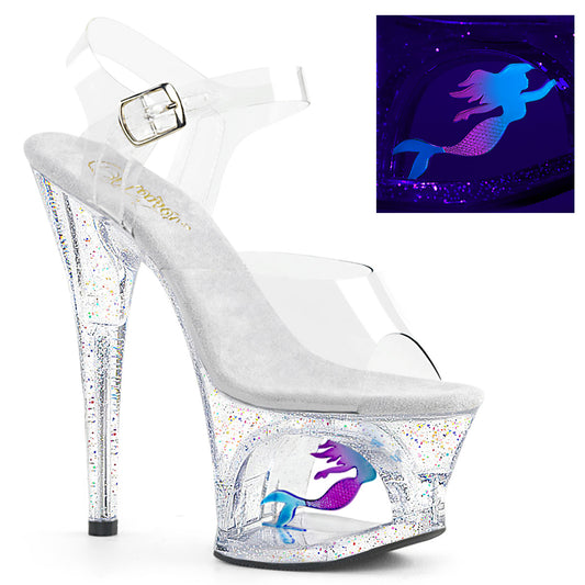 Pleaser Sandales pour femmes MOON-708mer CLR / CLR