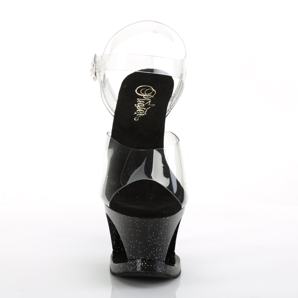 Pleaser Sandales pour femmes MOON-708mg CLR / BLK