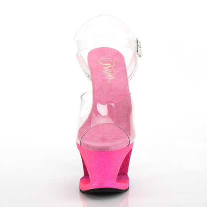 Pleaser Sandales pour femmes MOON-708ombre CLR / Pink-Lavender Ombre