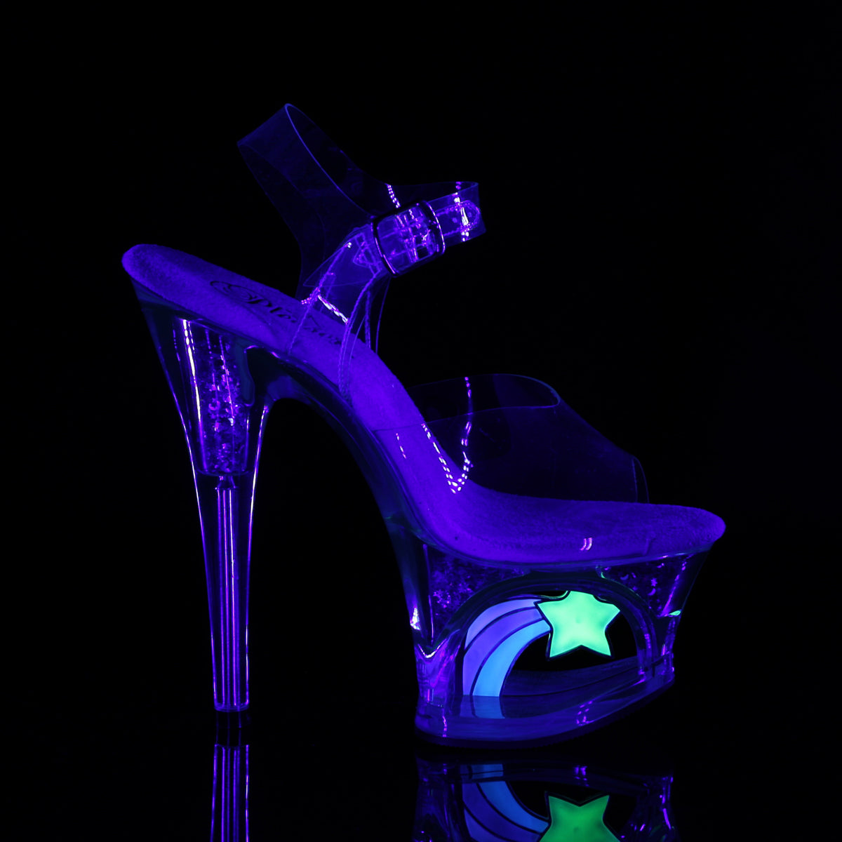 Pleaser Womens Sandals MOON-708RSS Clr/Clr