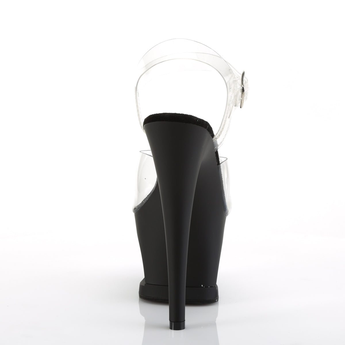 Pleaser Sandales pour femmes MOON-708sk CLR / BLK MATTE-SEBWTER
