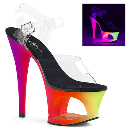 Pleaser Sandales pour femmes MOON-708udu CLR / NEON MULTI