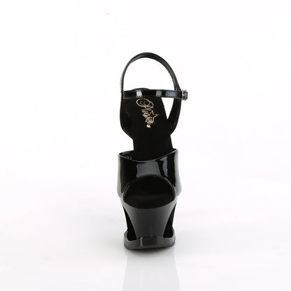 Pleaser   MOON-709H Blk Pat/Blk-Red