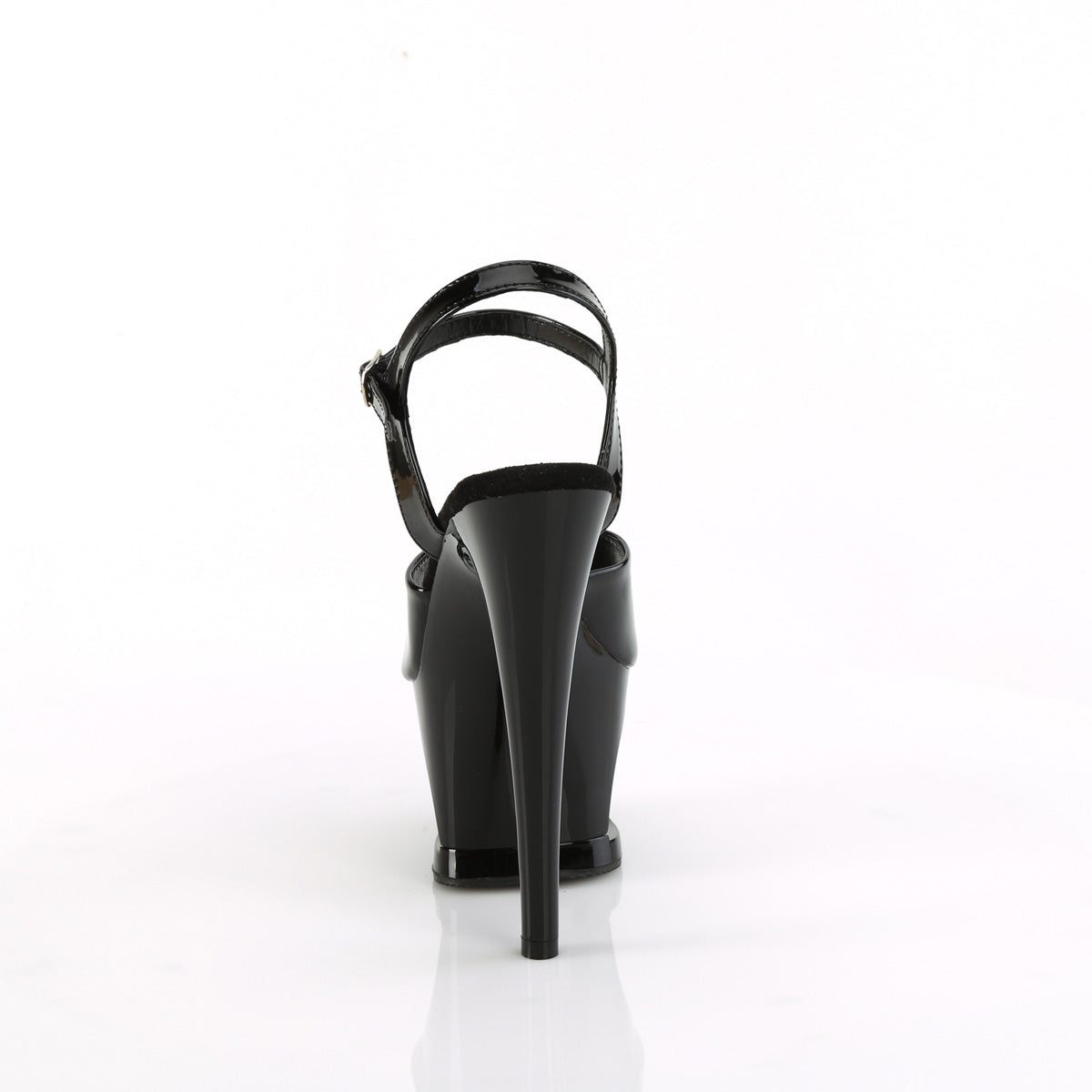 Pleaser   MOON-709H Blk Pat/Blk-Red