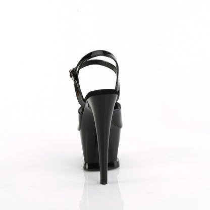 Pleaser   MOON-709H Blk Pat/Blk-Red