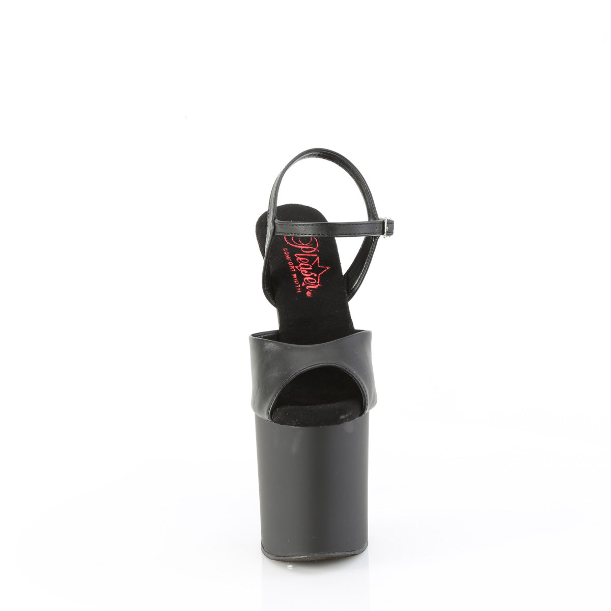 Pleaser   NAUGHTY-809 Blk faux cuir / blk matte