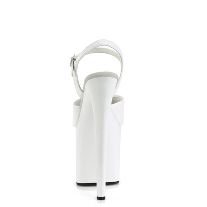 Pleaser  Sandals NAUGHTY-809 Wht Pat/Wht