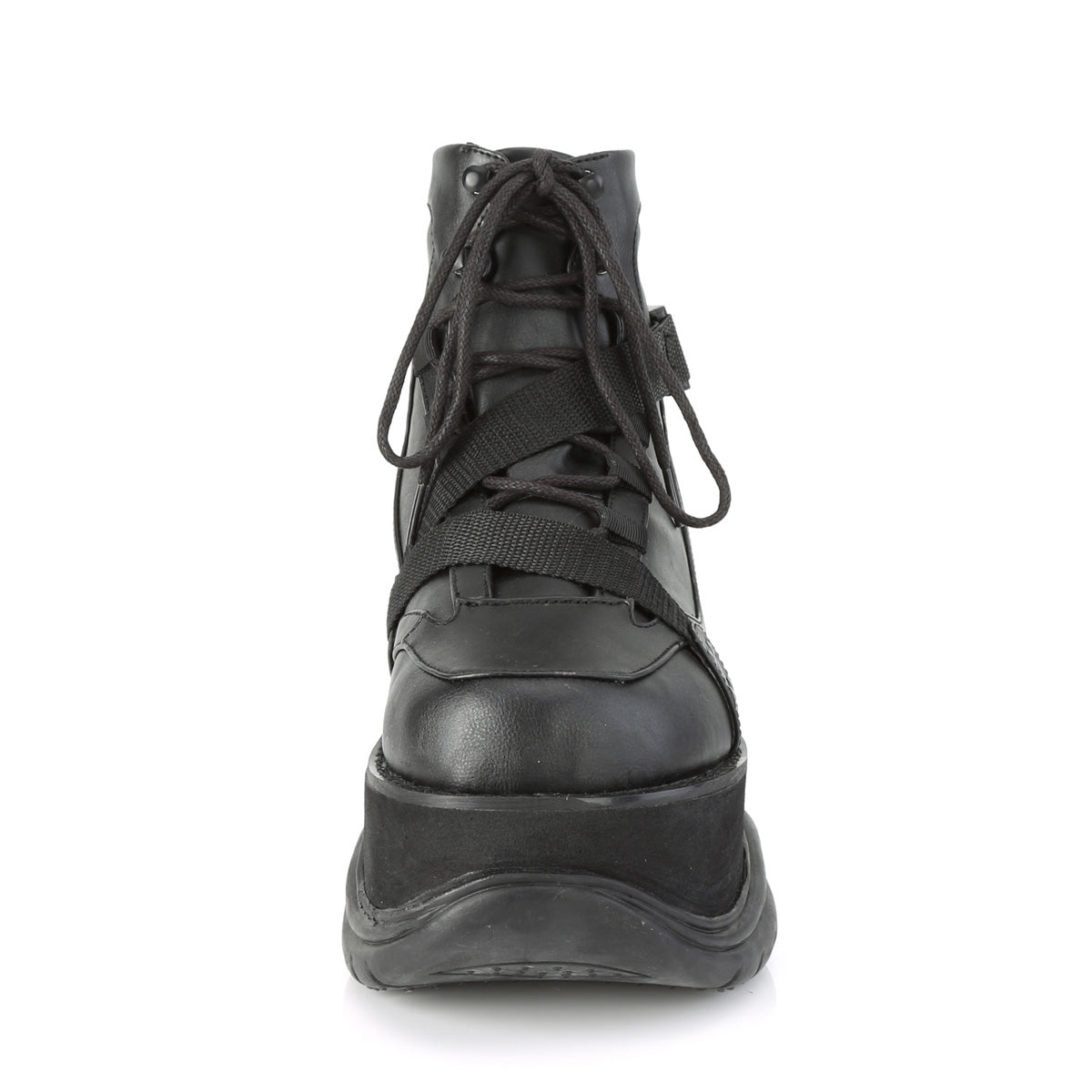 DemoniaCult Bottes pour hommes NEPTUNE-181 Cuir végétalien BLK