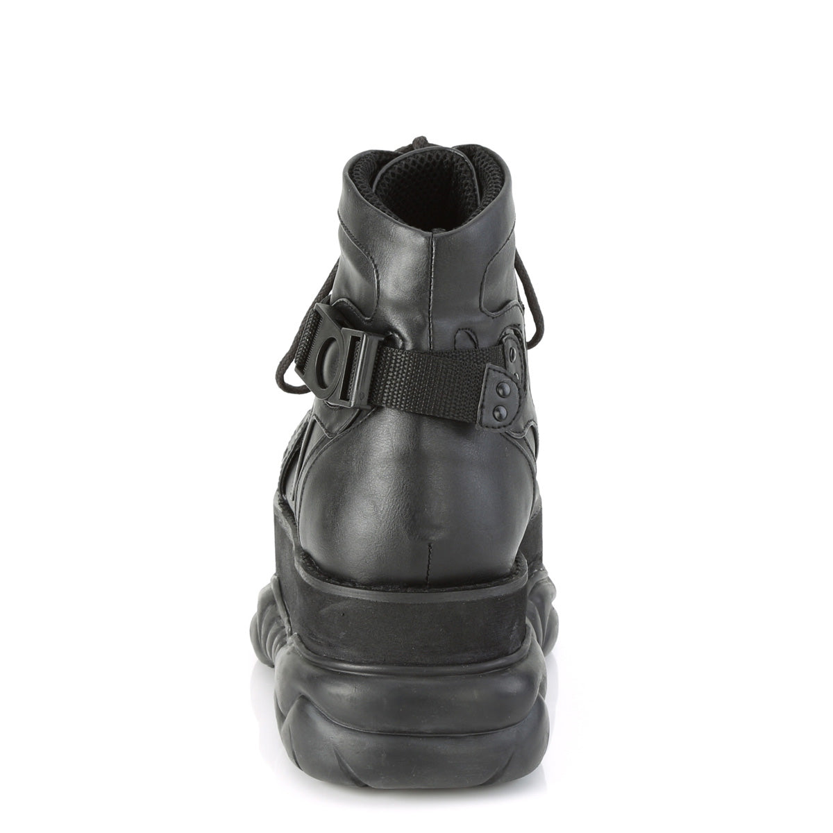 DemoniaCult Bottes pour hommes NEPTUNE-181 Cuir végétalien BLK