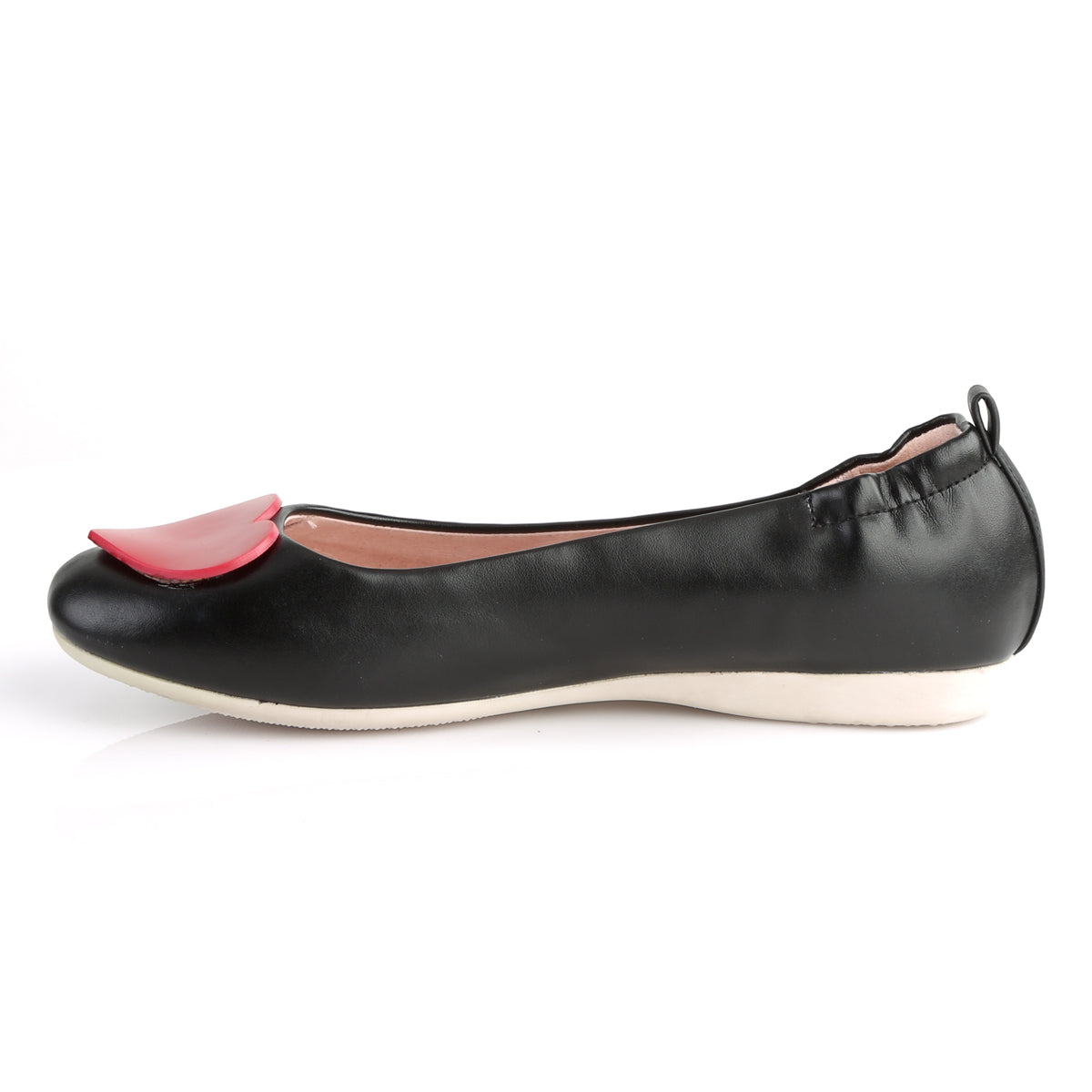 Pin Up Couture Womens Pumps OLIVE-05 Blk Faux Leather
