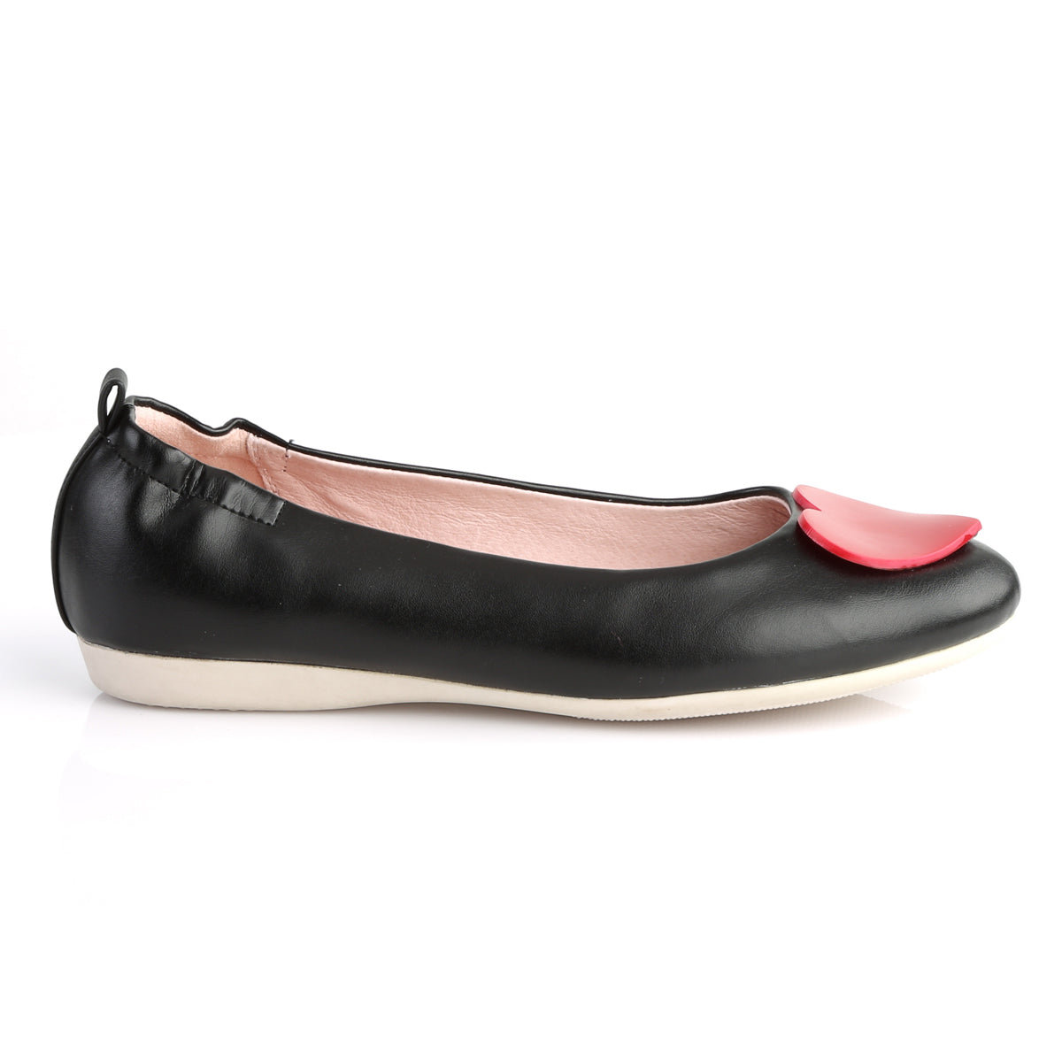 Pin Up Couture Womens Pumps OLIVE-05 Blk Faux Leather