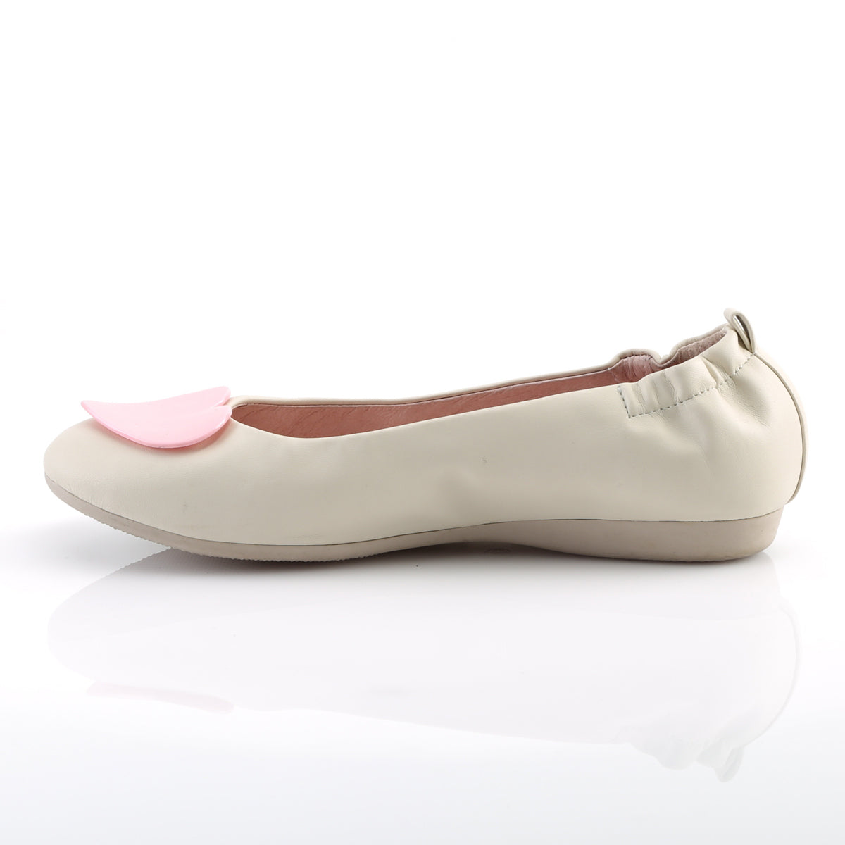 Pin Up Couture Pompes pour femmes OLIVE-05 cuir faux-faux crème