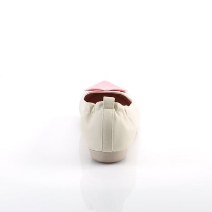 Pin Up Couture Pompes pour femmes OLIVE-05 cuir faux-faux crème
